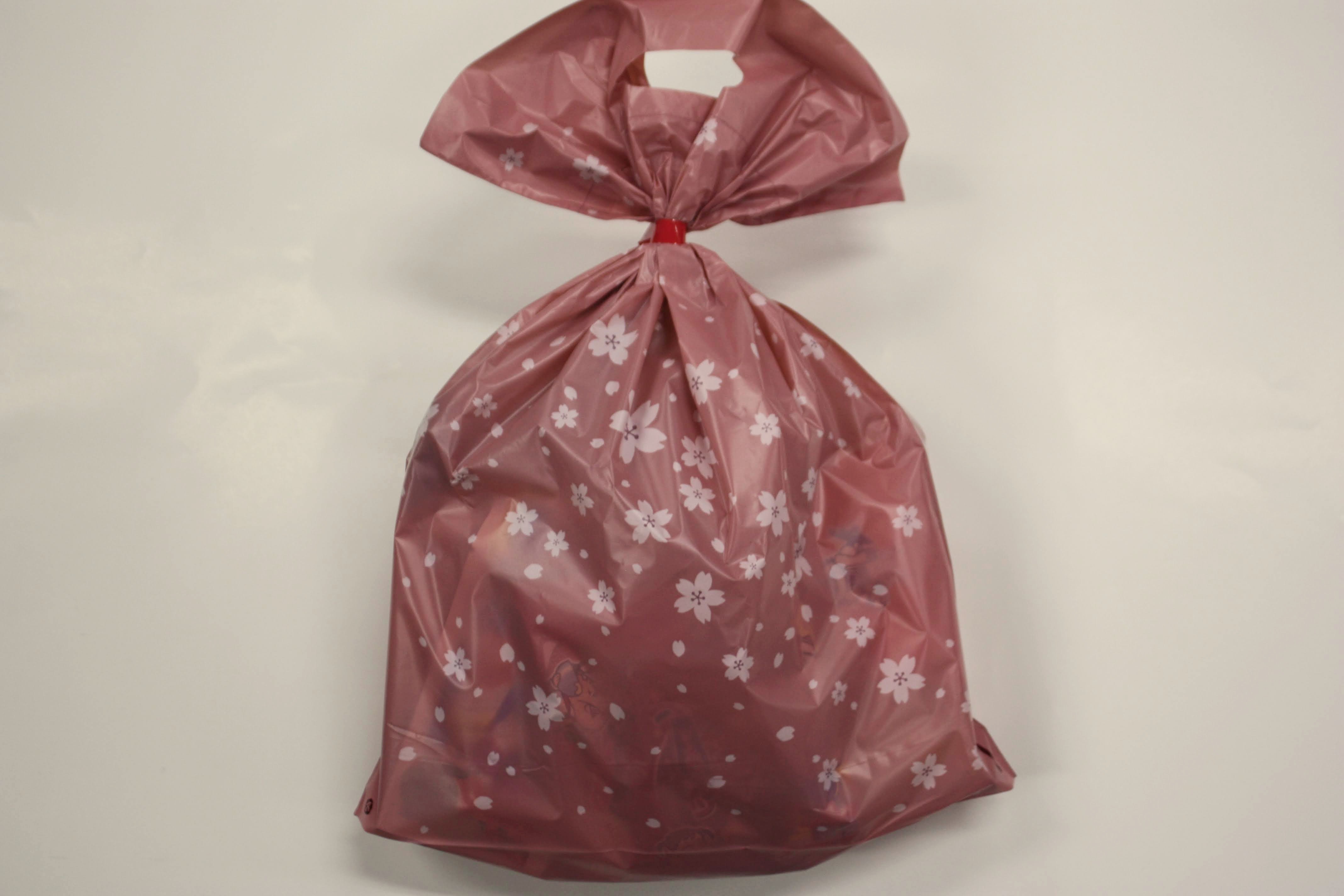 花柄ピンク袋お菓子袋詰めセット